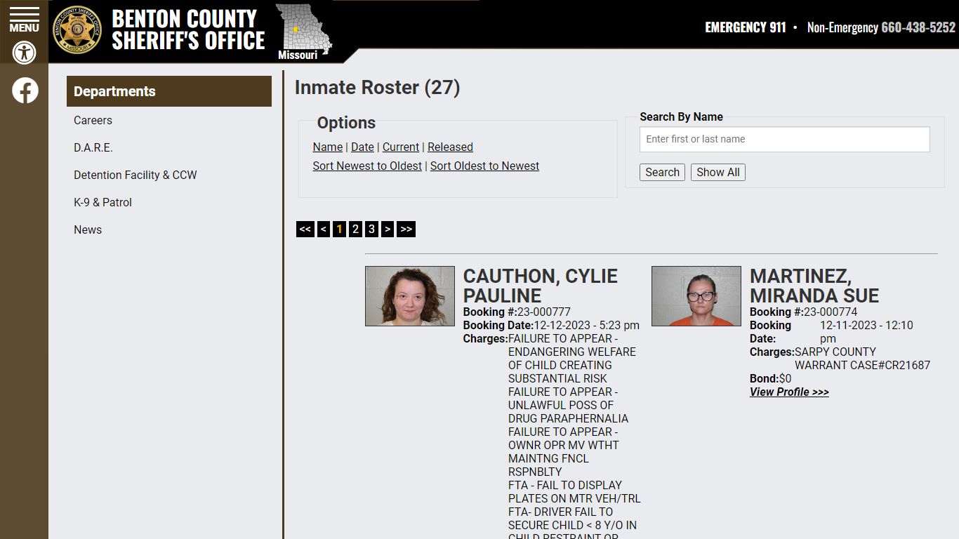 Inmate Roster - Current Inmates Booking Date Descending - Benton County ...